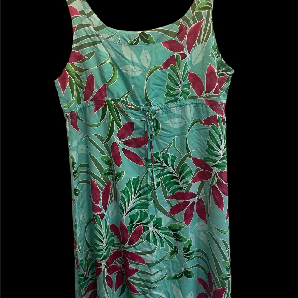 Puanani Made in Hawaii Tropical Floral Sleeveless Dress XL